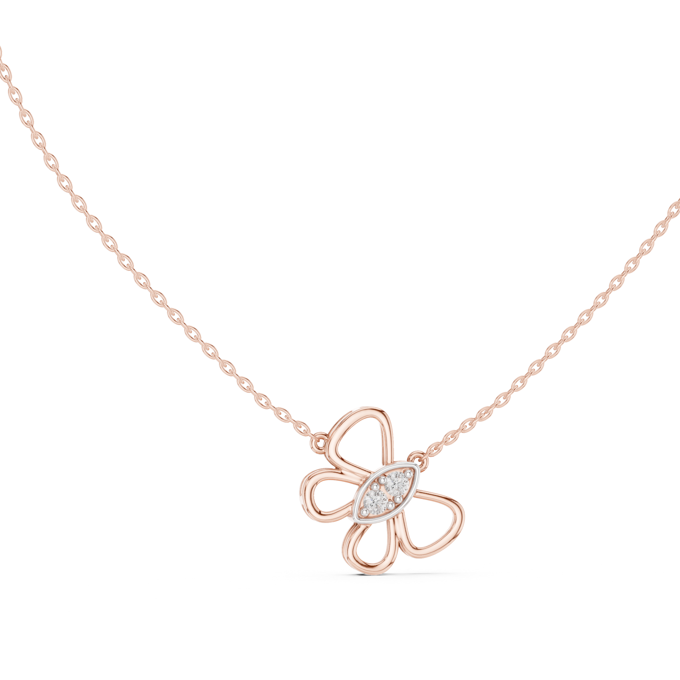 Floral Diamond Pendant